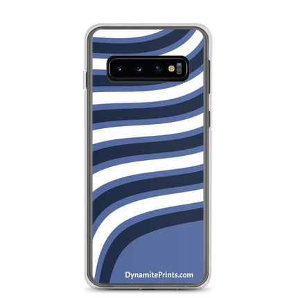 Blue & White Waves Clear Case for Samsung® - Trump Tees