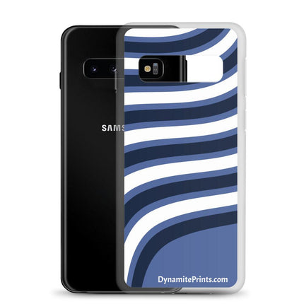 Blue & White Waves Clear Case for Samsung® - Trump Tees