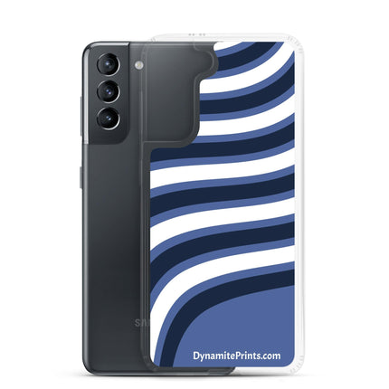 Blue & White Waves Clear Case for Samsung® - Trump Tees