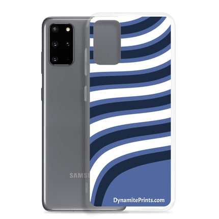 Blue & White Waves Clear Case for Samsung® - Trump Tees