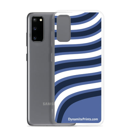 Blue & White Waves Clear Case for Samsung® - Trump Tees