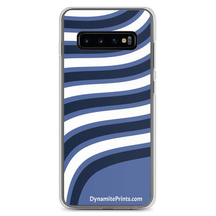 Blue & White Waves Clear Case for Samsung® - Trump Tees