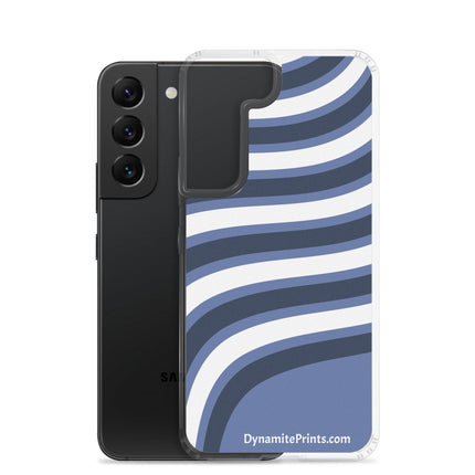 Blue & White Waves Clear Case for Samsung® - Trump Tees