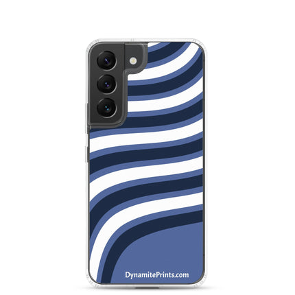 Blue & White Waves Clear Case for Samsung® - Trump Tees