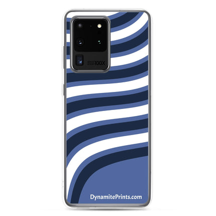 Blue & White Waves Clear Case for Samsung® - Trump Tees