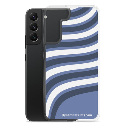 Blue & White Waves Clear Case for Samsung® - Trump Tees