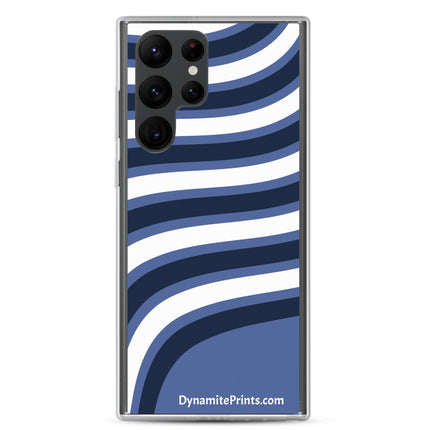 Blue & White Waves Clear Case for Samsung® - Trump Tees