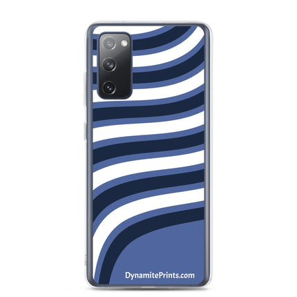 Blue & White Waves Clear Case for Samsung® - Trump Tees