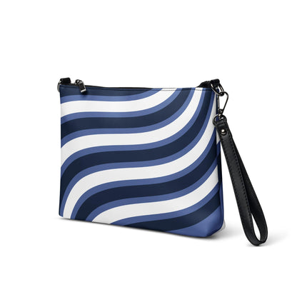 Blue & White Waves Crossbody Bag - Trump Tees