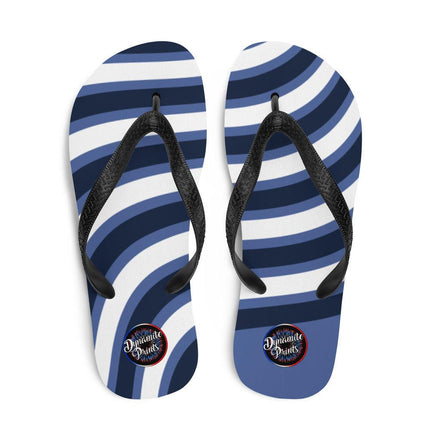 Blue & White Waves Flip - Flops - Trump Tees