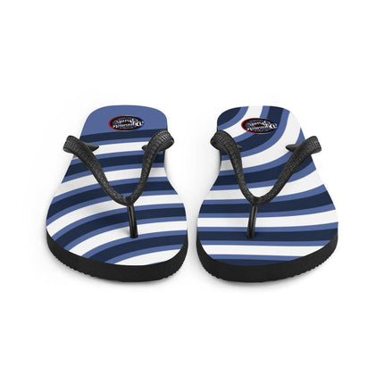 Blue & White Waves Flip - Flops - Trump Tees