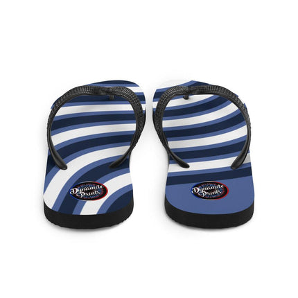 Blue & White Waves Flip - Flops - Trump Tees