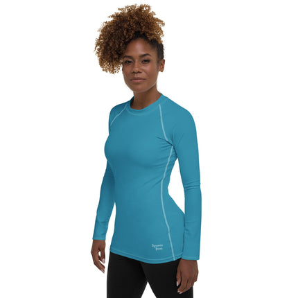 Blue Women's Rash Guard - Trump Tees