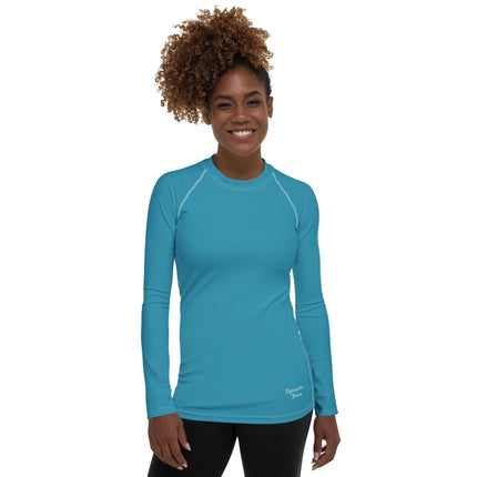 Blue Women's Rash Guard - Trump Tees