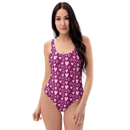 Bunch Of Hearts Women's One - Piece Swimsuit - Trump Tees