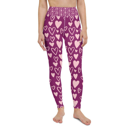 Bunch Of Hearts Yoga Leggings - Trump Tees