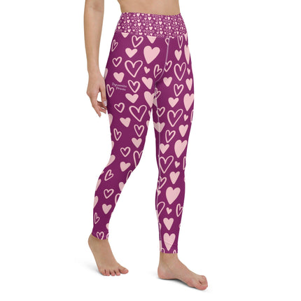 Bunch Of Hearts Yoga Leggings - Trump Tees