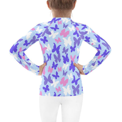 Butterflies Kids Rash Guard - Trump Tees