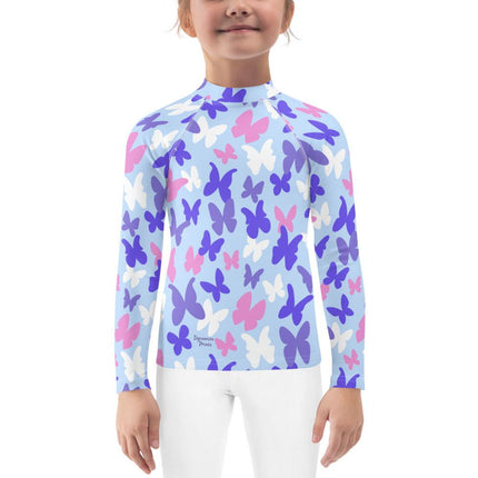 Butterflies Kids Rash Guard - Trump Tees