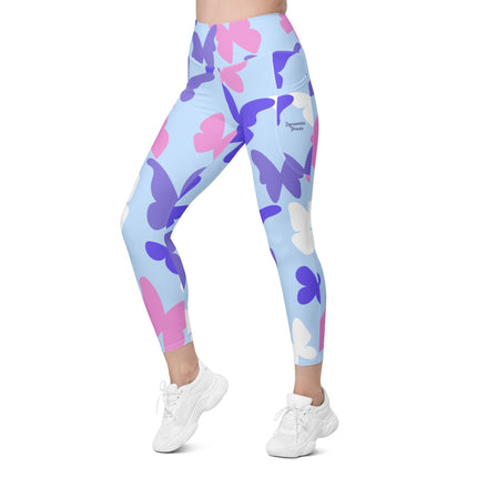 Butterflies Leggings With Pockets - Trump Tees