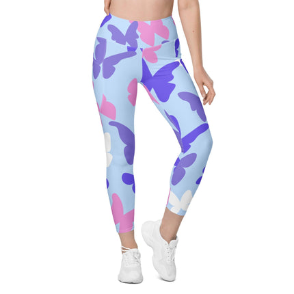 Butterflies Leggings With Pockets - Trump Tees