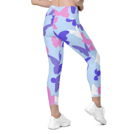 Butterflies Leggings With Pockets - Trump Tees