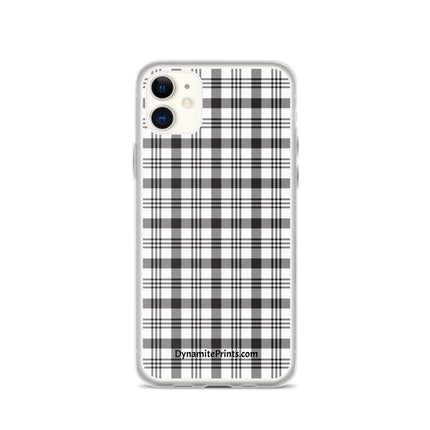 Black & White Plaid iPhone® Case
