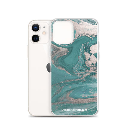 Marbled Teal iPhone® Case
