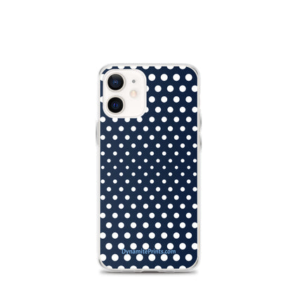 Navy & White Dots iPhone® Case