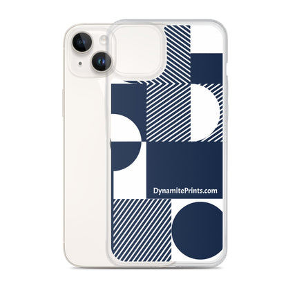 Navy Geometric iPhone® Case