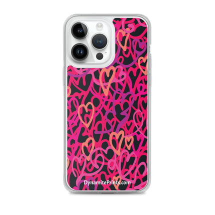 Hearts & Hearts Pink iPhone® Case