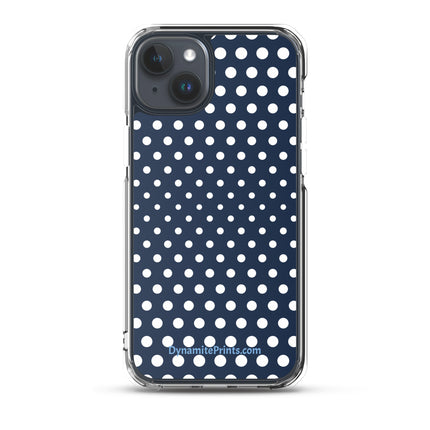 Navy & White Dots iPhone® Case