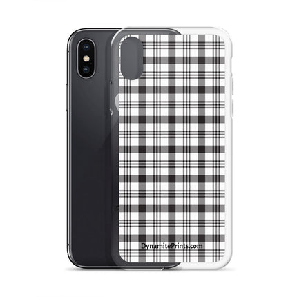 Black & White Plaid iPhone® Case