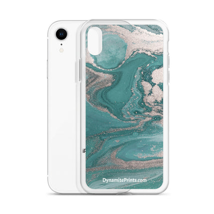 Marbled Teal iPhone® Case