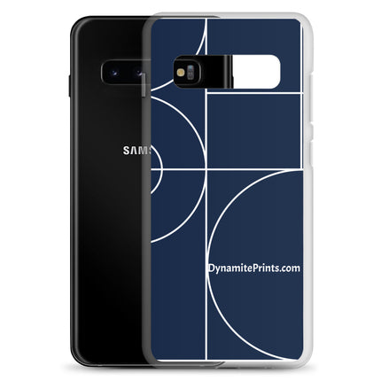 Navy & White Clear Case for Samsung®