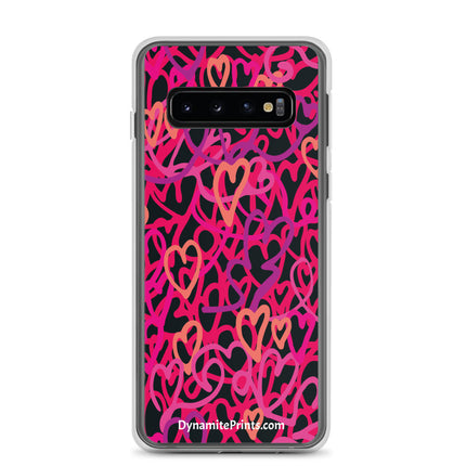 Hearts & Hearts Pink Clear Case for Samsung®