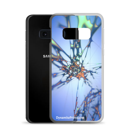 Blue Splatter Clear Case for Samsung®