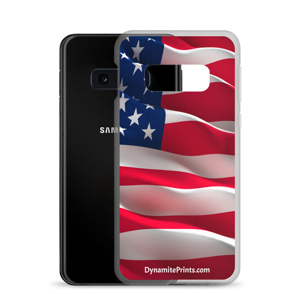 American Flag Clear Case for Samsung®