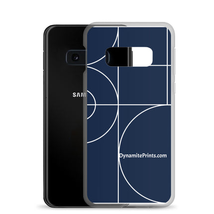 Navy & White Clear Case for Samsung®