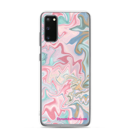 Marbled Pink Clear Case for Samsung®