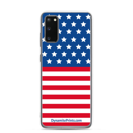 American Flag Stripes Clear Case for Samsung®