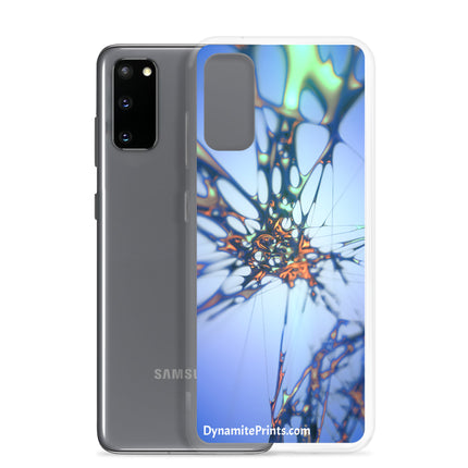 Blue Splatter Clear Case for Samsung®