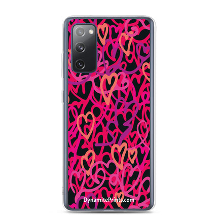 Hearts & Hearts Pink Clear Case for Samsung®