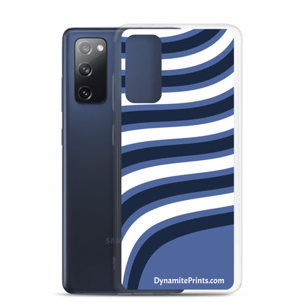 Blue & White Waves Clear Case for Samsung®
