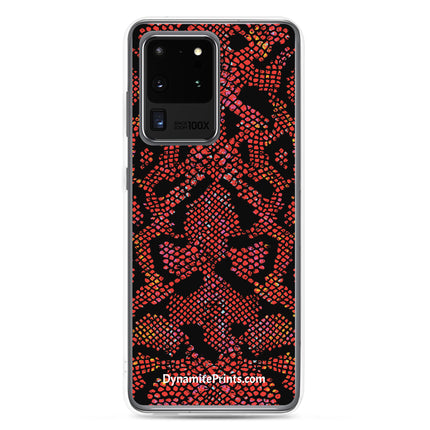 Red Snake Clear Case for Samsung®
