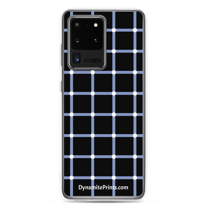 Blue Geometric Clear Case for Samsung®