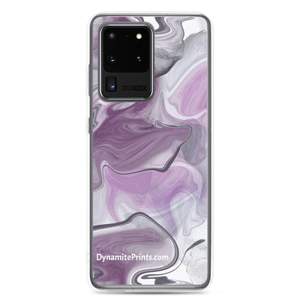 Marbled Purple Clear Case for Samsung®