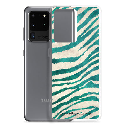 Teal Tigress Clear Case for Samsung®