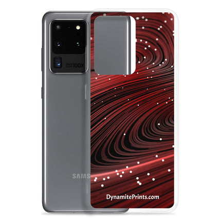 Swirled Red Clear Case for Samsung®