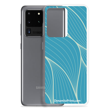Abstract Blue Clear Case for Samsung®